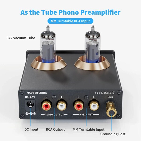 Main product image for Fosi Audio Box X2 Phono Preamp for MM Turntables235-256